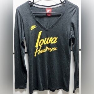 🪽Nike Iowa Hawkeyes Gray Long Sleeve T-shirt